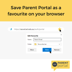 Parent Portal browser